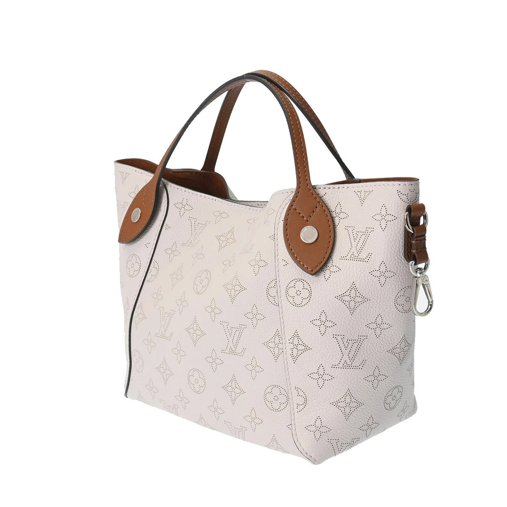 Louis Vuitton Leather Blume Hina Monogram Mahina Handbag Brown
